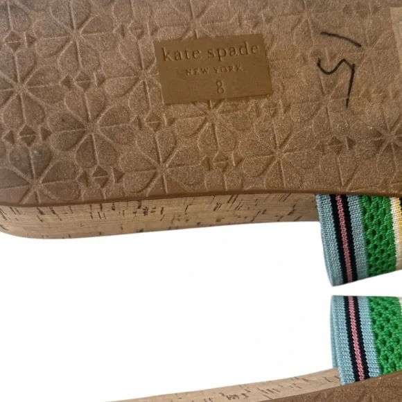KATE SPADE NEW YORK Stripped Breeze Slide Platform Wedges - Picture 8 of 10